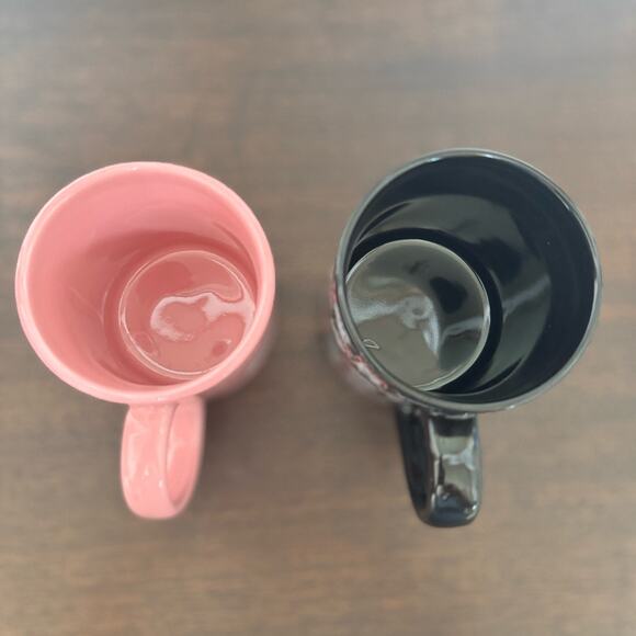 Minnie Mouse Mugs Set of 3 Disney Parks Disney Jerry Leigh Pink Black Red Cups - Picture 8 of 16